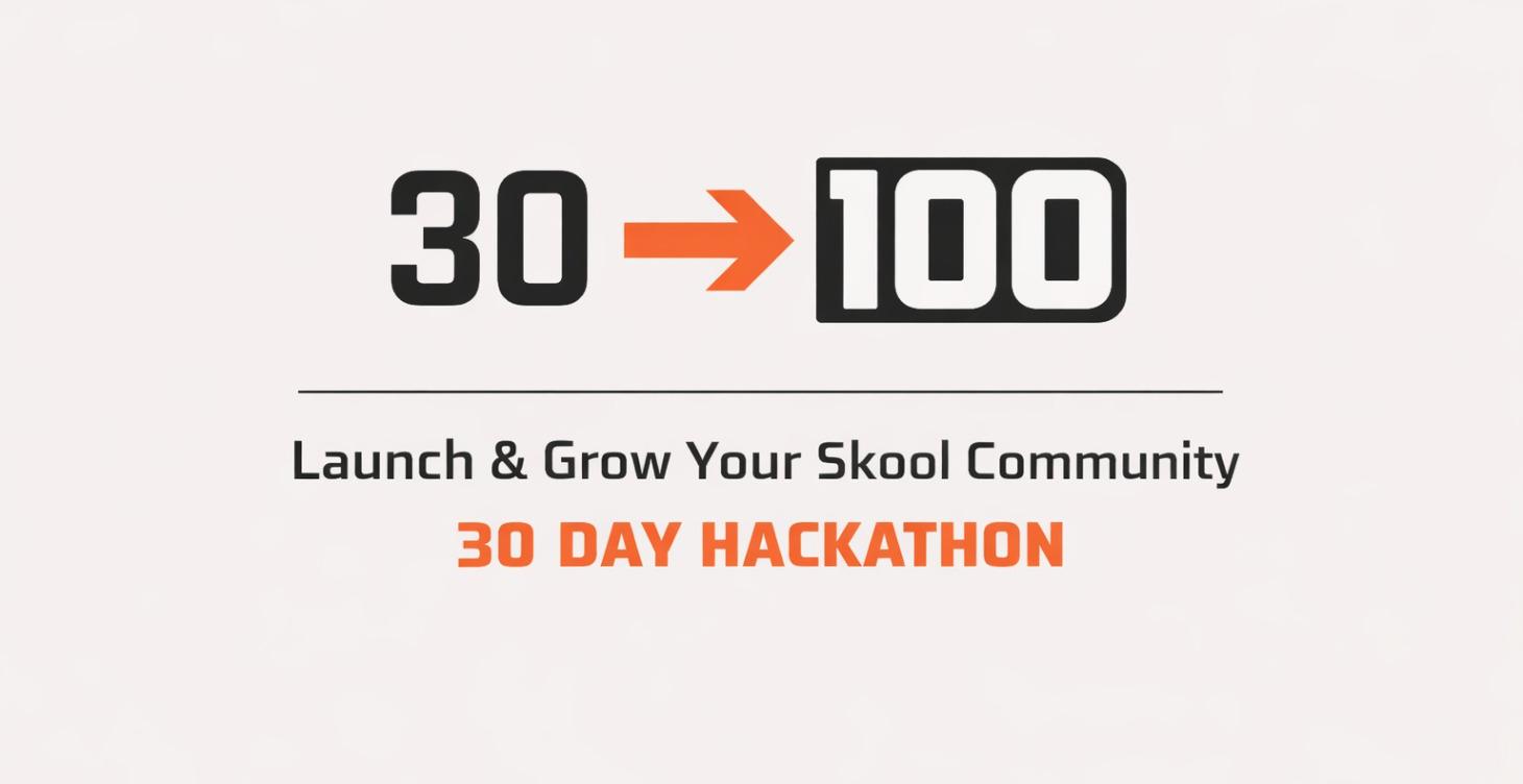 30 Days to Launch & Get 100 Members