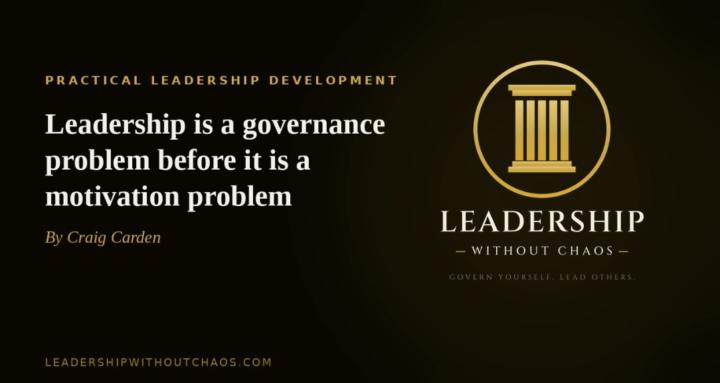 Leadership Without Chaos