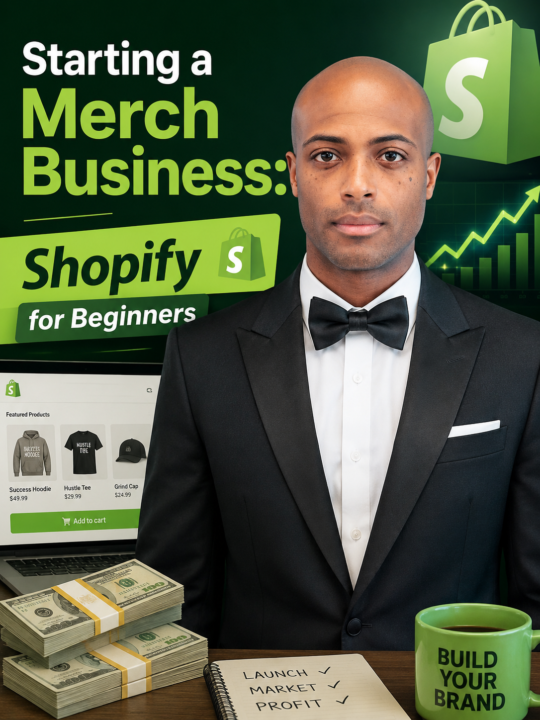 Live Course: Starting a Merch Business: Shopify for Beginners
