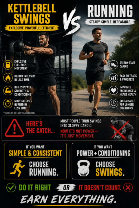 Kettlebell Swings vs Running