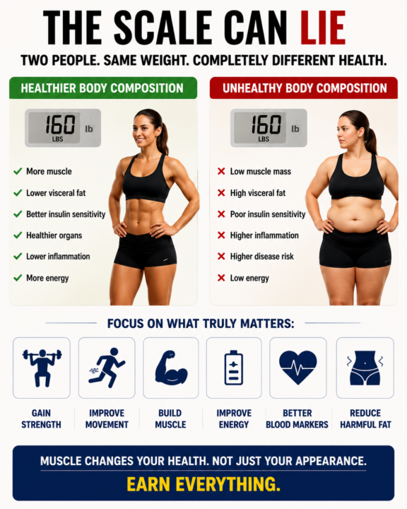 The scale can lie