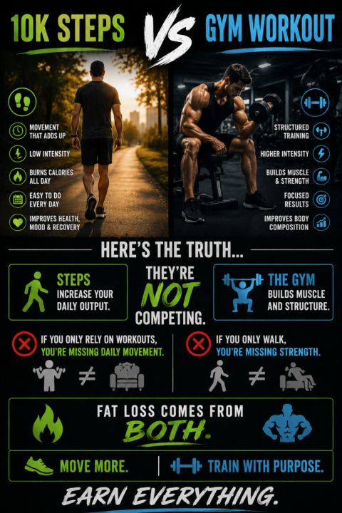 10K Steps vs Gym Workout