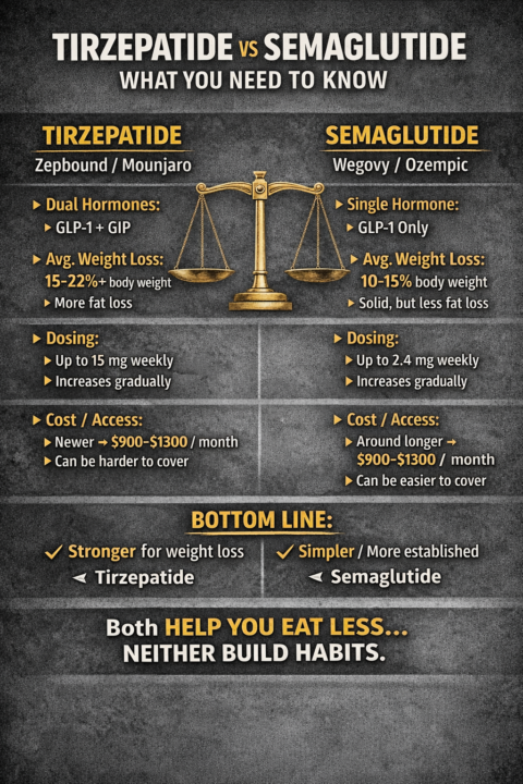 TIRZEPATIDE vs SEMAGLUTIDE — WHAT YOU NEED TO KNOW