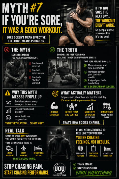 If you’re sore, it was good workout 