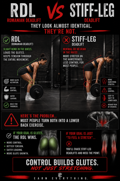 🍑 RDL vs Stiff-Leg Deadlift