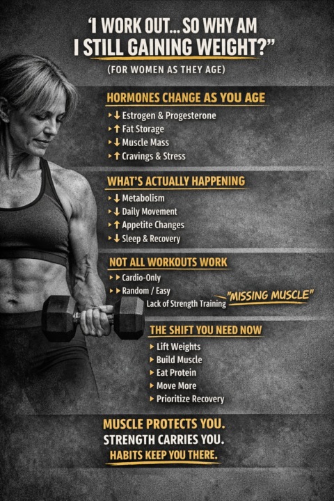 “I WORK OUT… SO WHY AM I STILL GAINING WEIGHT?” (FOR WOMEN AS THEY AGE)