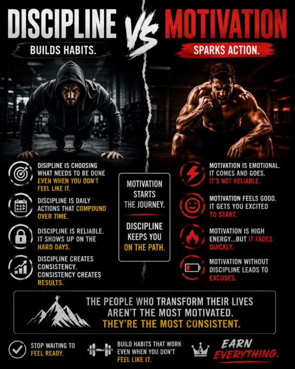 Discipline vs Motivation