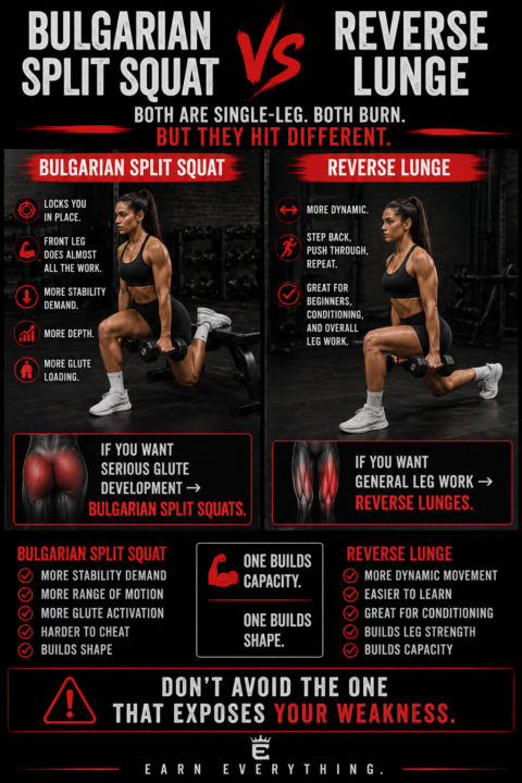 Bulgarian Split Squat vs Reverse Lunge