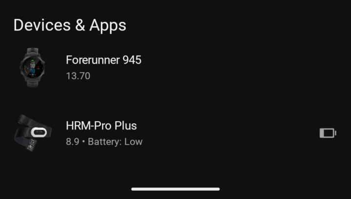 garmin hrm-pro plus battery life