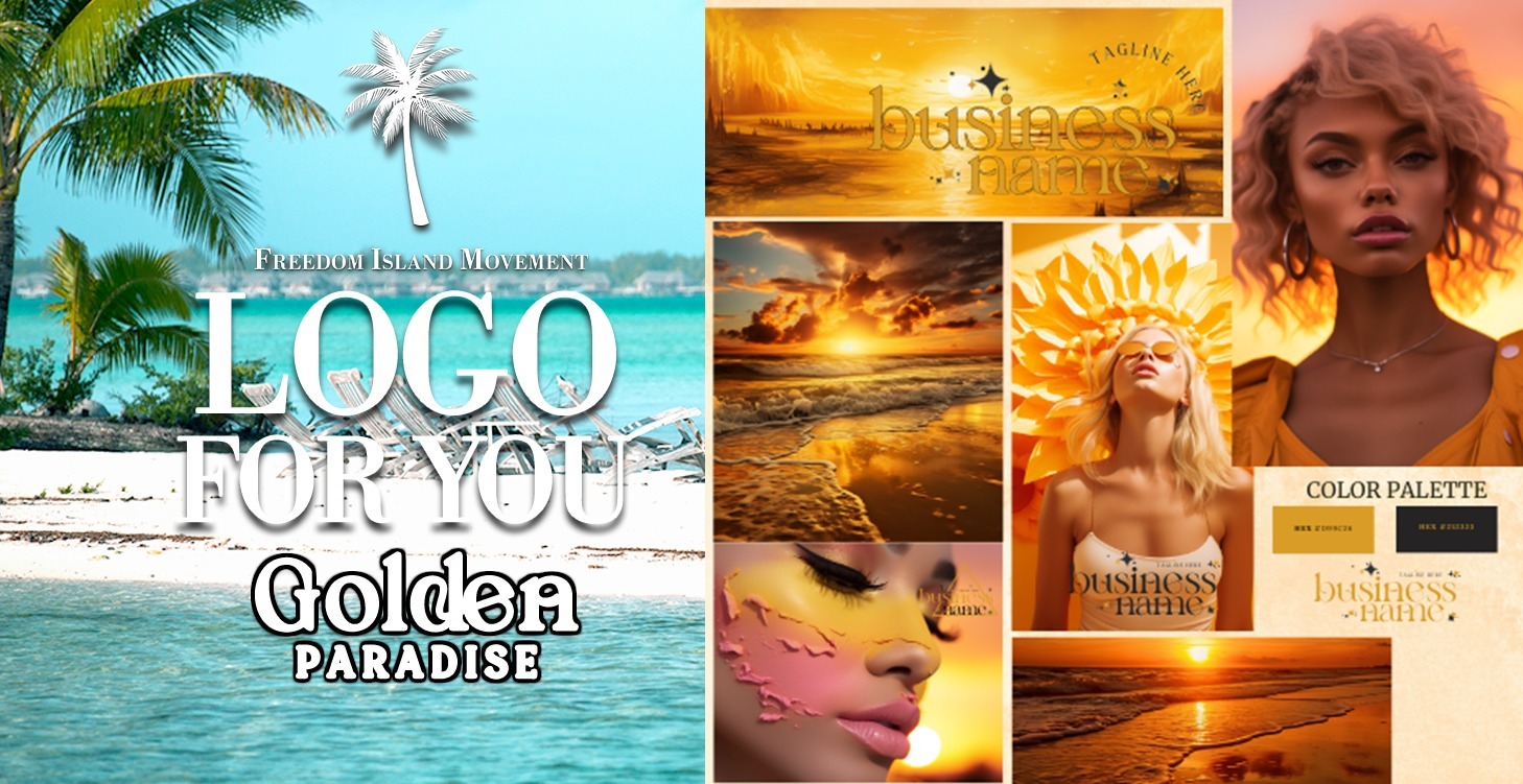 Branding Mood Board | Golden Paradise