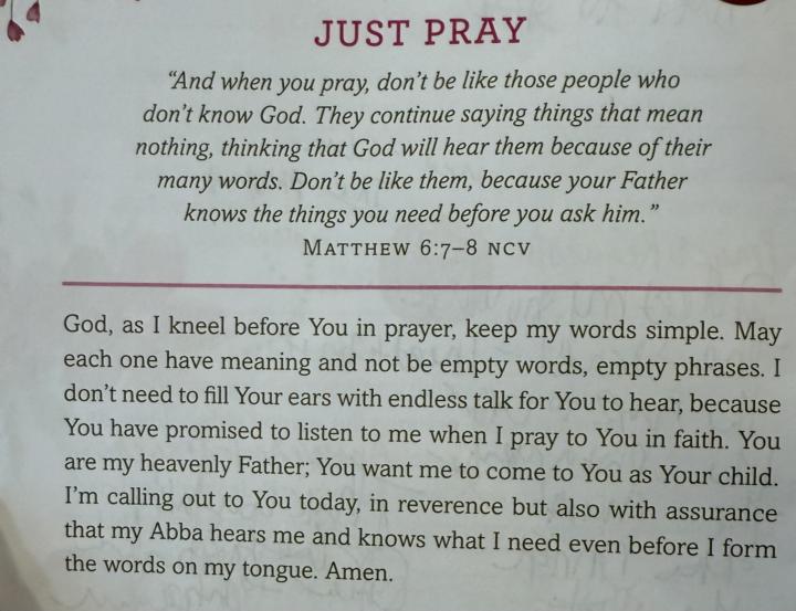 Prayer Devotional: A snippet from my devotional today that I thought was really powerful, check it out!