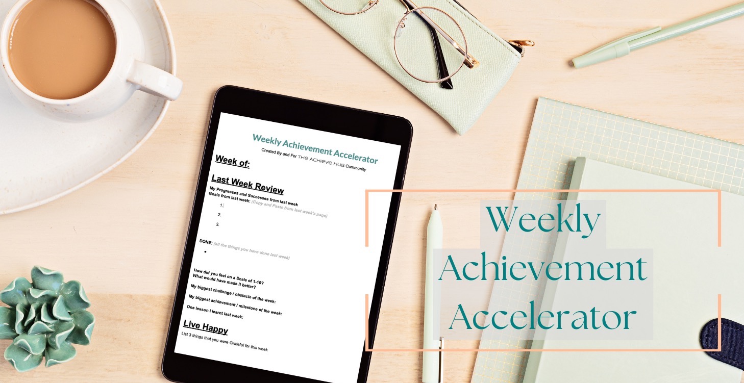 🎉 Weekly Achievement Accelerator Planner 🎉