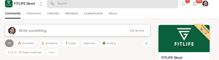 Eerste volgende GRATIS Challenge start 6 oktober
