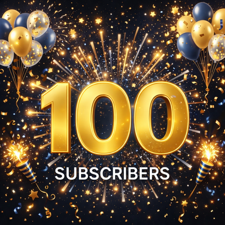 100 subscribers! Thank you to all of you :)