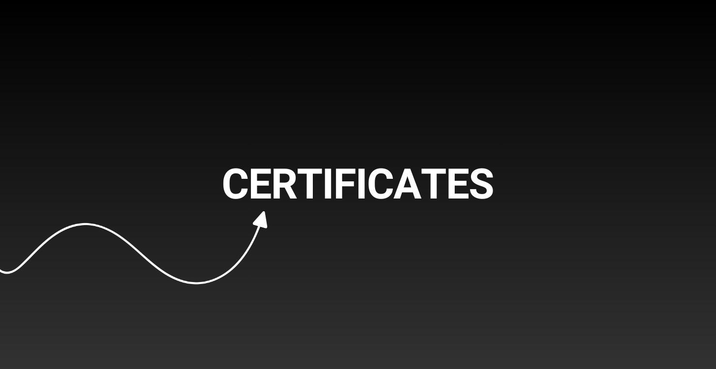 Training & Certificates