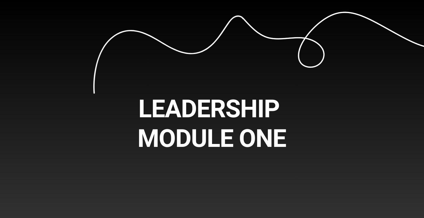 Leadership Module One