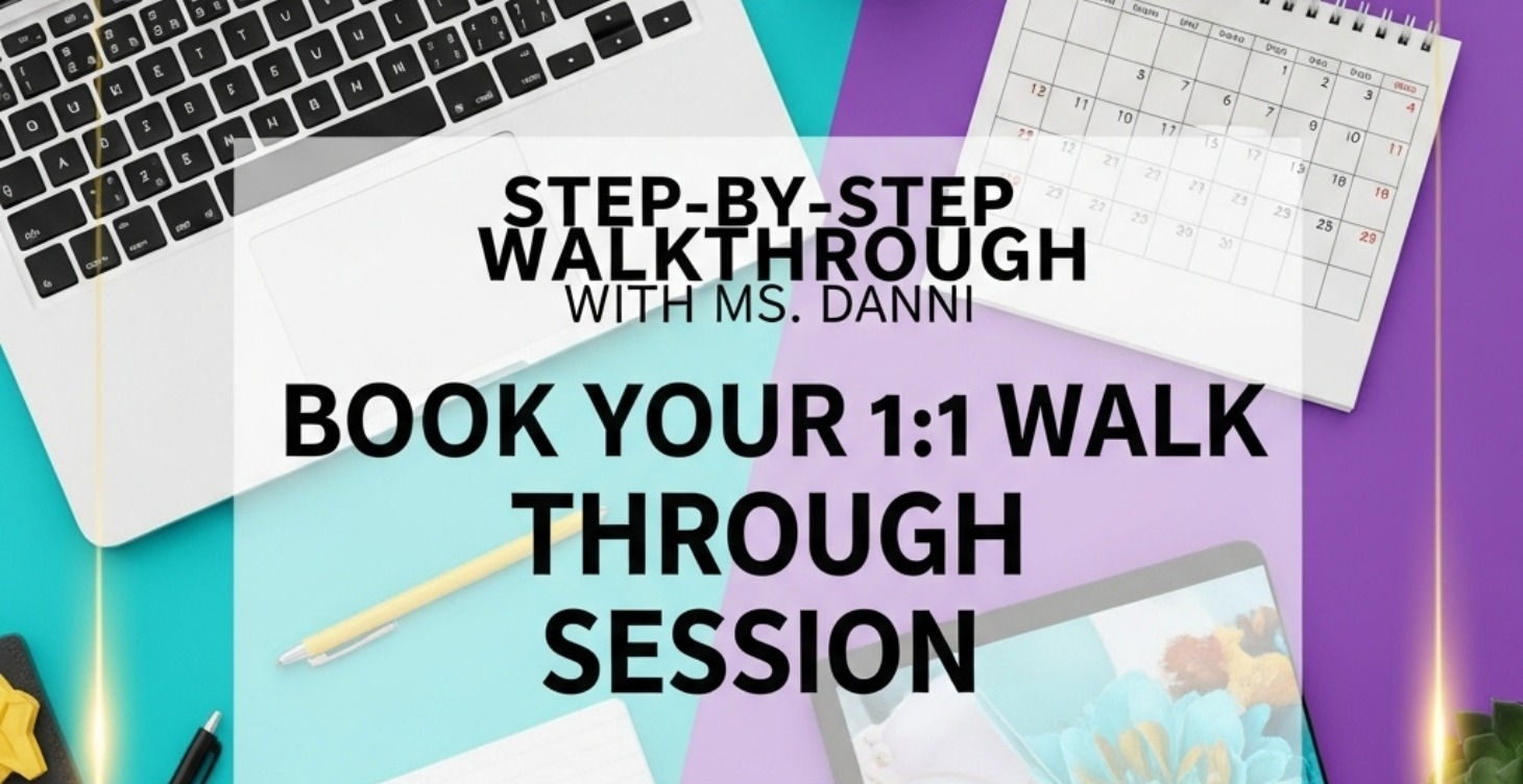✨ Book Your 60 min. 1:1 Walk Through Session  ✨