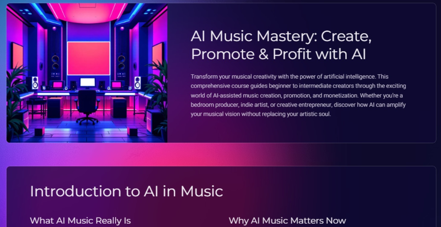 AI Music Mastery: Create, Promote & Profit with AI