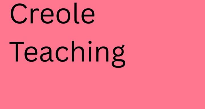Creole teaching