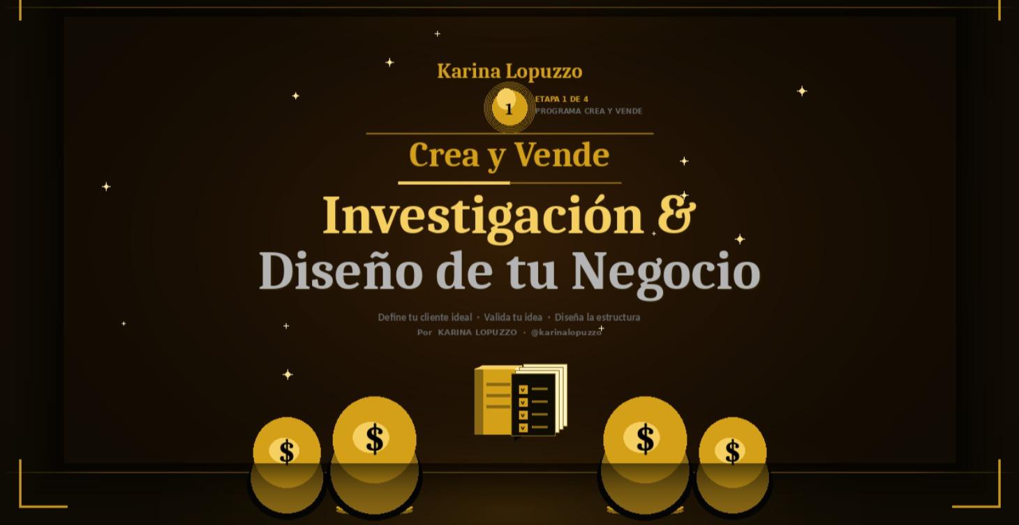CREA Y VENDE - ETAPA 1