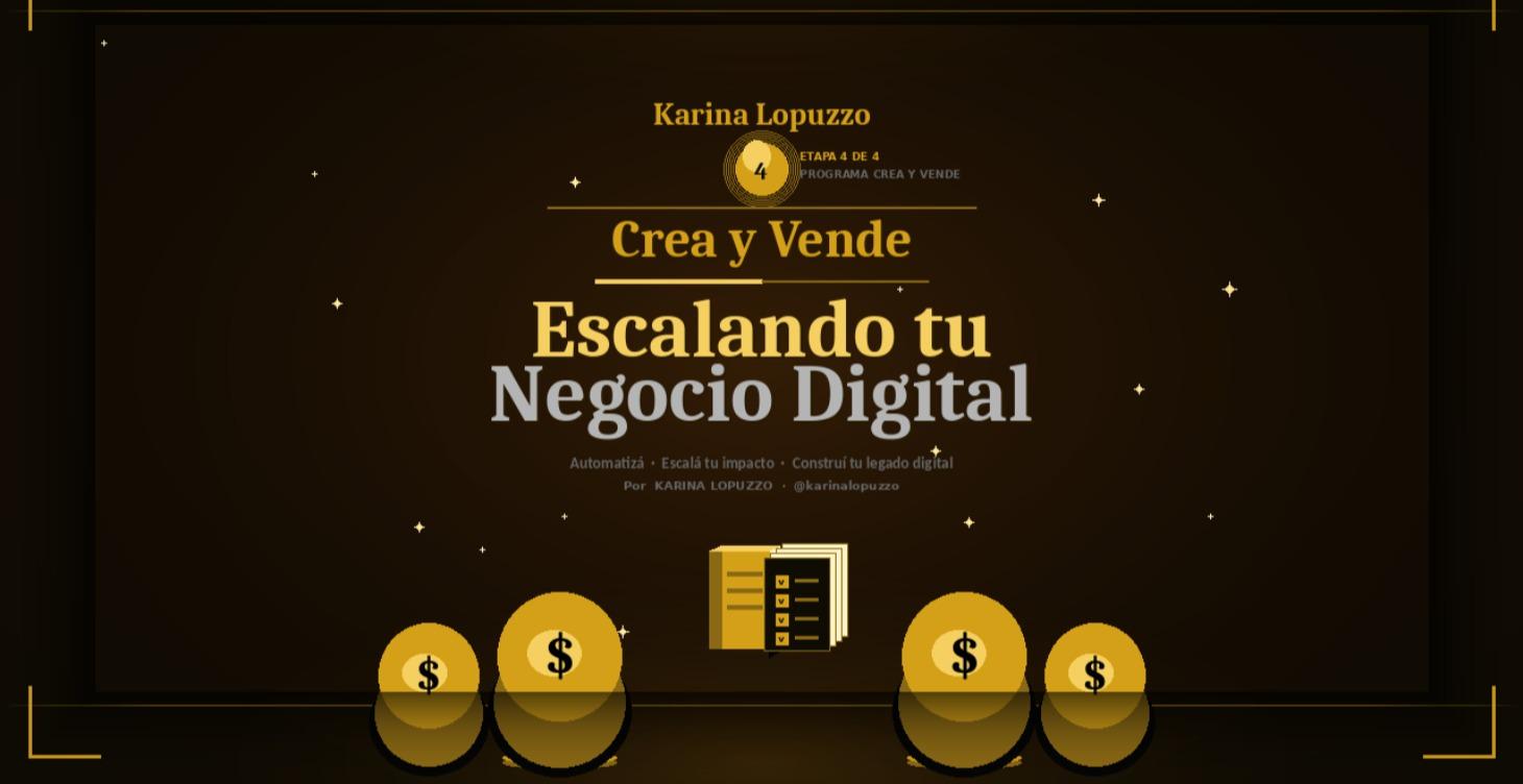 CREA  Y VENDE - ESCALA TU NEGOCIO