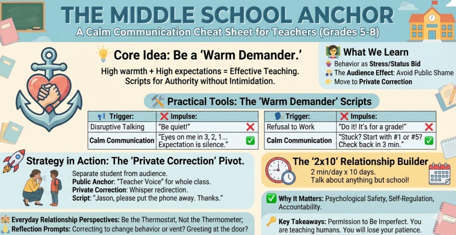 🍎 The Middle School Anchor: Teacher Edition