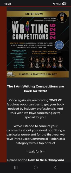 I Am in Print Competitions