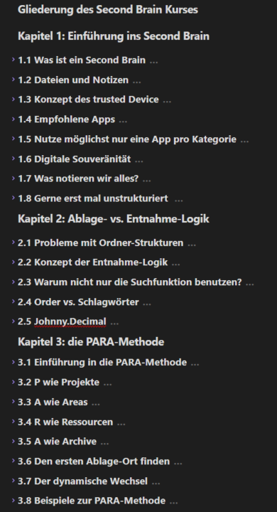 Der Second-Brain-Kurs kommt