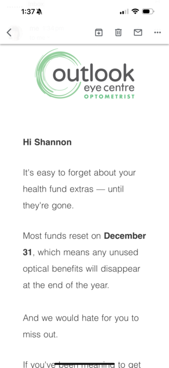 My custom strategy thoughts - Outlook Eye Centre