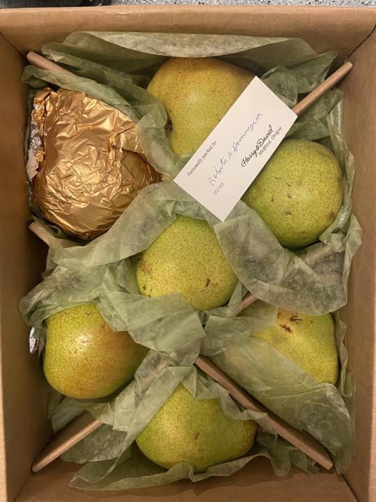 Why Gold-Wrapped Pears?