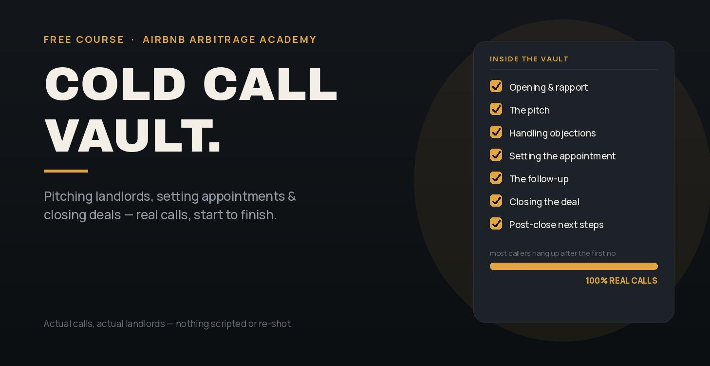 Cold Call Vault: Pitching Landlords