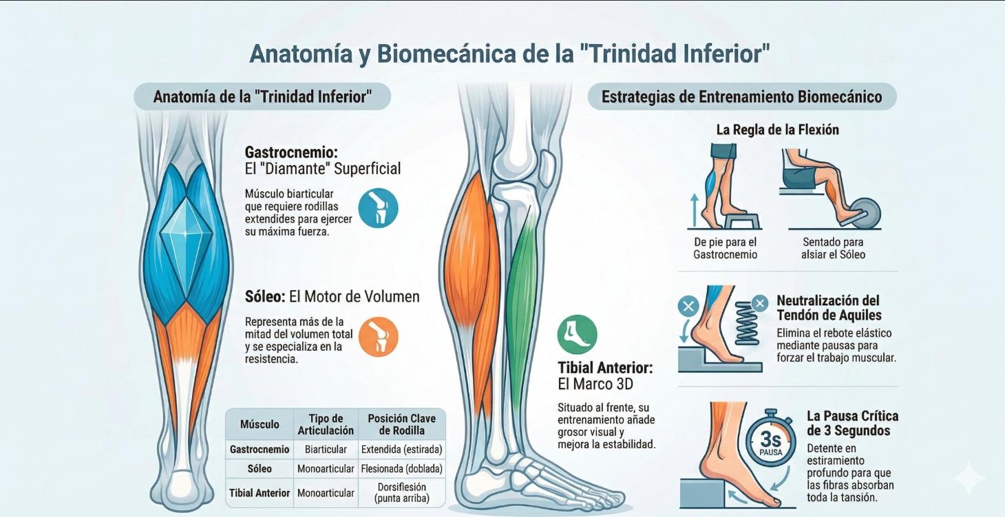 Pantorrillas 101: Arquitectura y Biomecánica