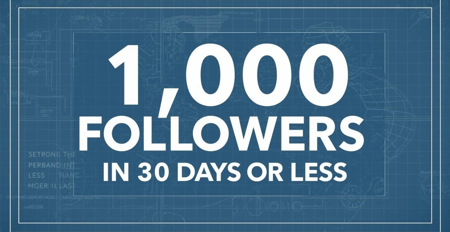 1,000 Followers in 30 Days Blueprint