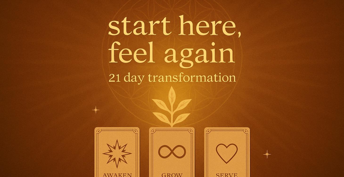 start here, feel again (21 days)