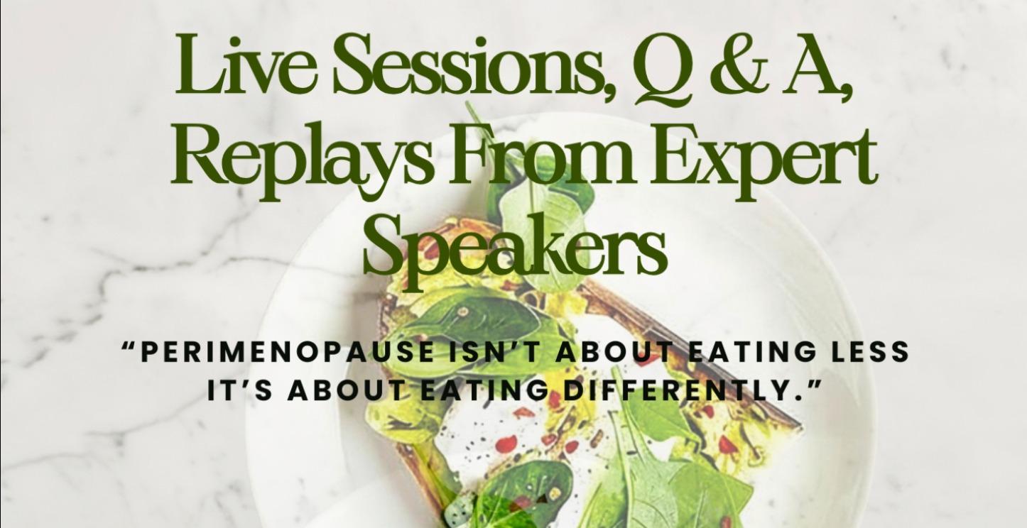LIVE SESSIONS, Q&A, REPLAYS