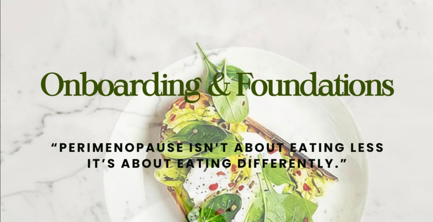 ONBOARDING & FOUNDATIONS