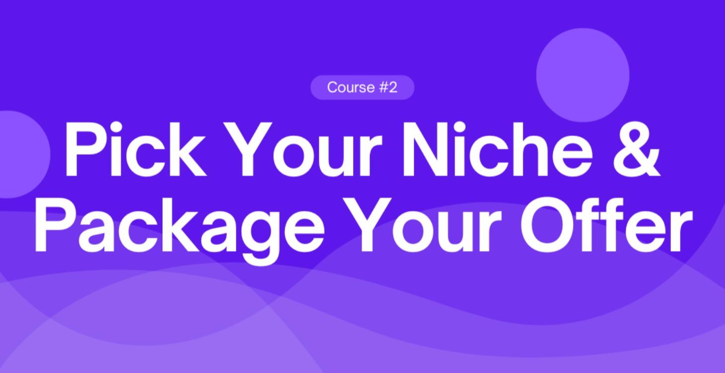 Pick Your Niche & Package Your Offer