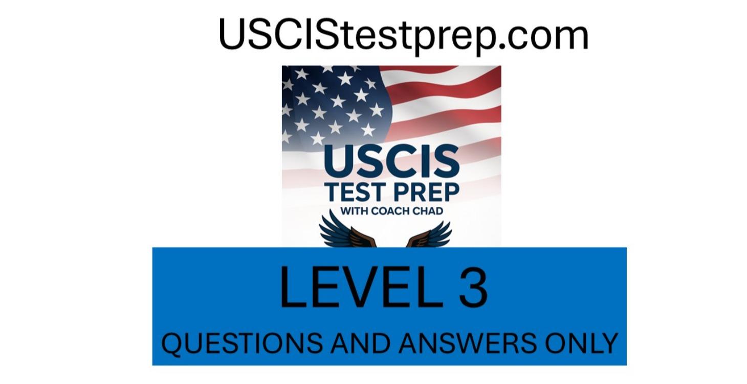 Level 3 Questions and Answers Only.  No graphics