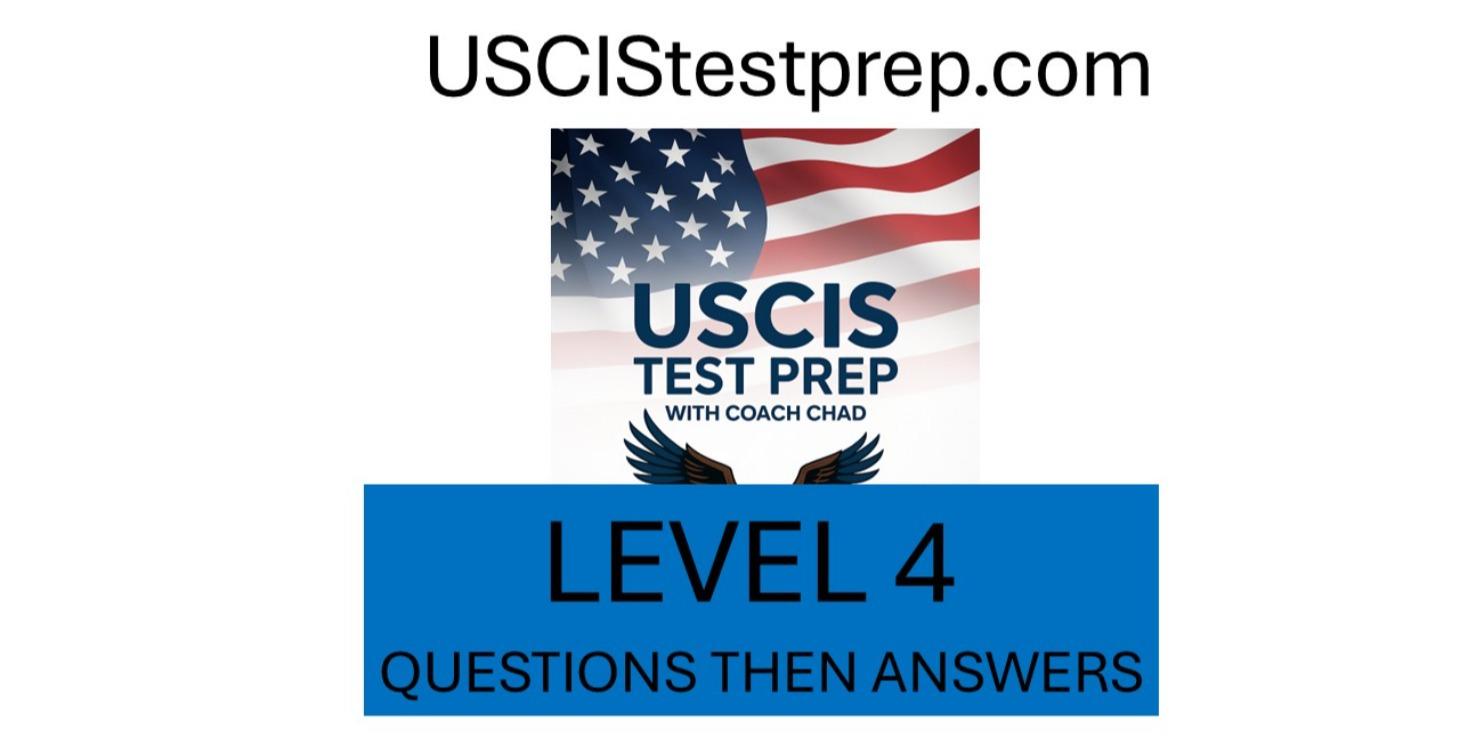 Level 4 Questions, then Answers