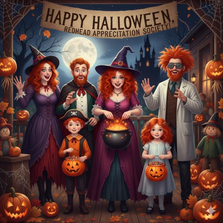 Happy Halloween Beautifu Redheadsl 