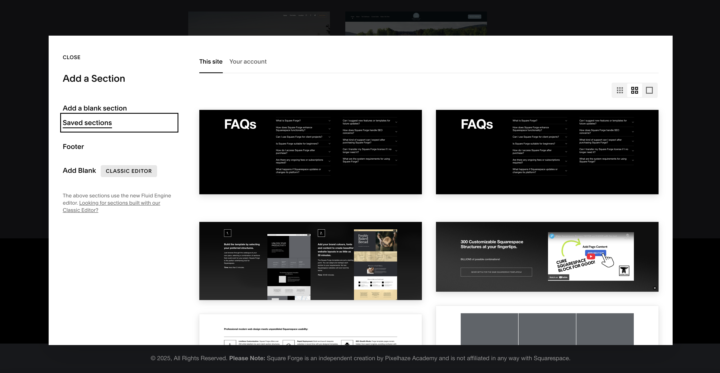 Squarespace Footer Update!