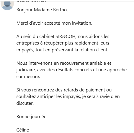 Un bon message de prospection ? 