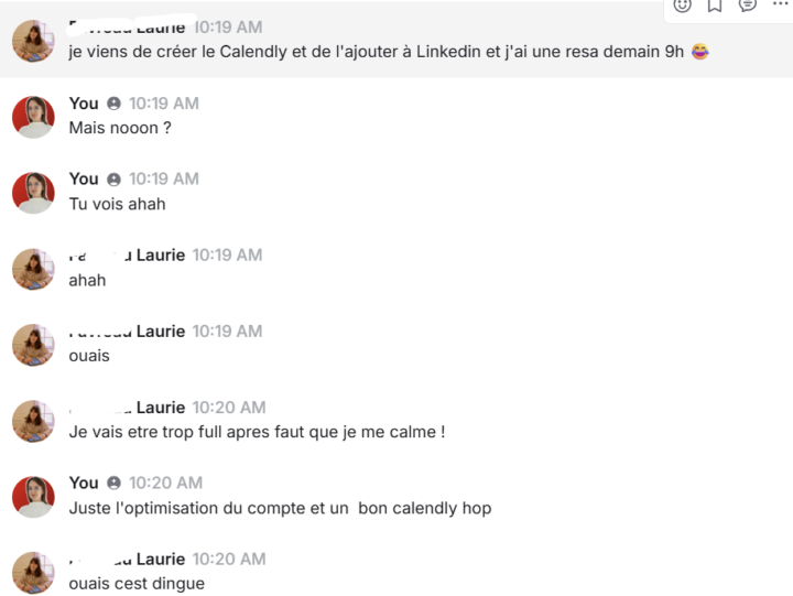 1 RDV en 2 min sur Linkedin (sans prospecter) ? 😂