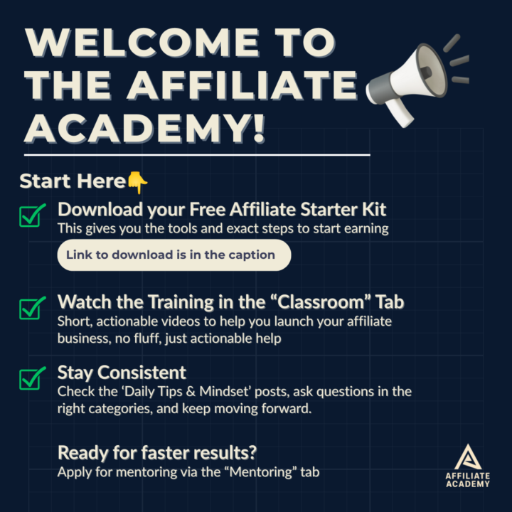 👋 Welcome to the Affiliate Academy!