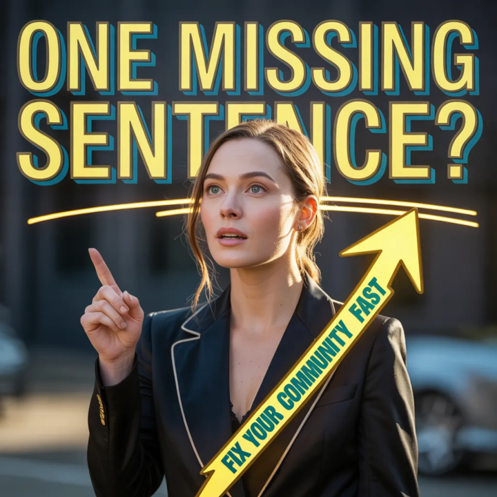 One sentence that makes your community easier to use 