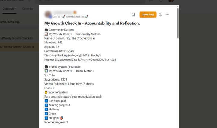 Accountability on Tracking Your Metrics Is Important...
