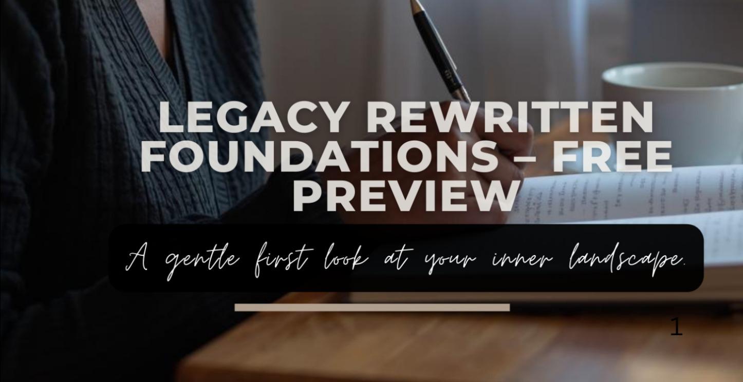 1. Legacy Rewritten Foundations Free Preview