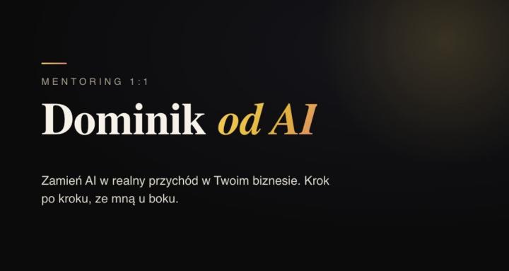 Dominik od AI - Mentoring