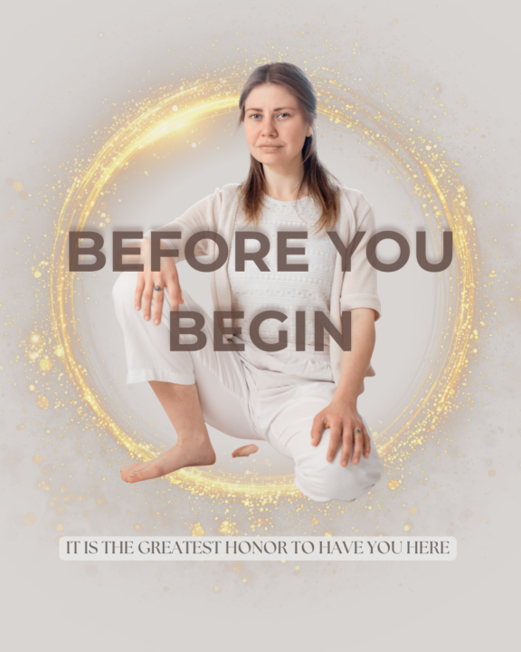 Before you begin - A sacred reminder 