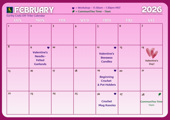 💗February Workshop Calendar 💗 *click to enlarge & download*